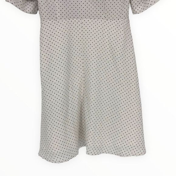 19 Cooper White Polka Dot Faux Wrap Dress Flutter Sleeves size Small NWT *Flaw - Picture 8 of 14